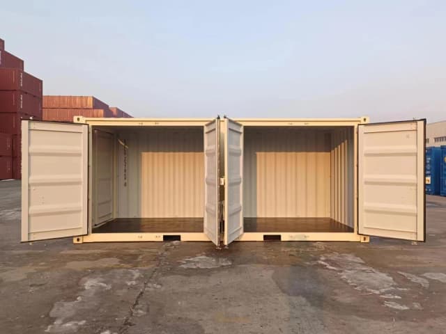 20ft ‘Open Side’ New Container (2-Door w/ Center Post)