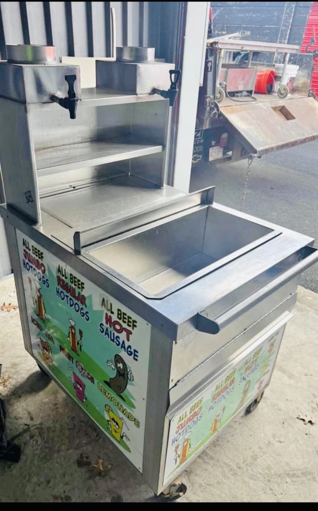 Hotdog Cart With Juice Dispenser