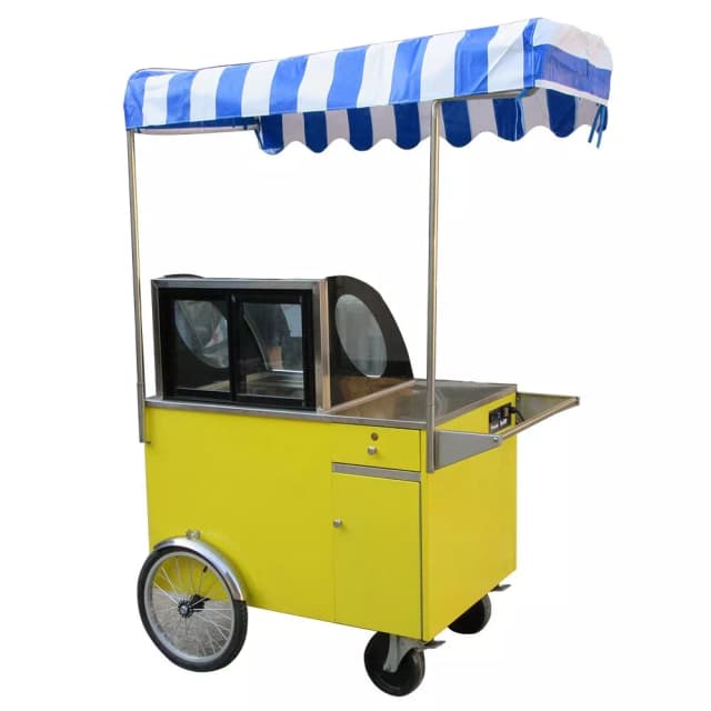 Kolice Ice Cream Vending Tricycle Ice Cream Freezer Ice Cream Food Truck Trailer