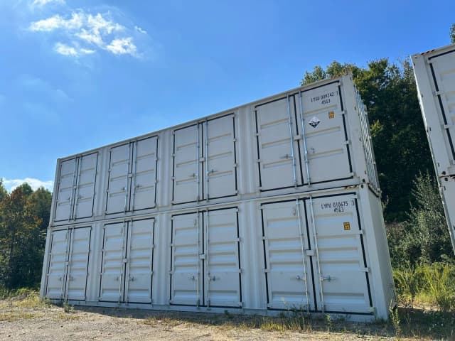 NEW 40ft High Cube Shipping Container – Open Side 4 Doors