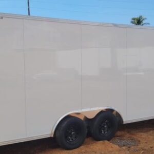 8.5X20 ALUMINUM CAR HAULER WITH SM ESCAPE DOOR