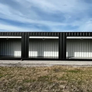 40ft Shipping Container w/3 Roll-Up Side Doors for sale