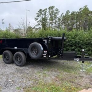 New 2026 AMP 6 x 10 Low Side Dump Trailer 7k GVWR