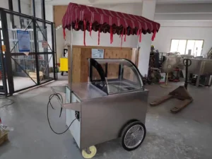 Kolice Ice Cream Vending Tricycle Ice Cream Freezer Ice Cream Food Truck Trailer