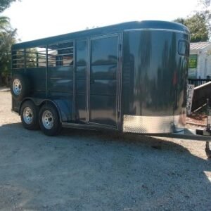 New 2026 Calico 6 x 16 Three Horse Trailer 7k GVWR