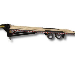 Deluxe 25,000 GVWR Flatbed Tilt Gooseneck Trailer – Two 12K