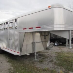 2023 Adams Trailers 16′ All Aluminum Stock Trailer